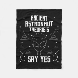 Ancient Astronauten sagen Ja Funny Extrater Fleecedecke