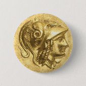 Ancient Athena Coin Button (Vorderseite)