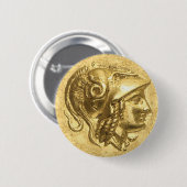 Ancient Athena Coin Button (Vorne & Hinten)