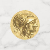 Ancient Athena Coin Konfetti (Klein Vorderseite)