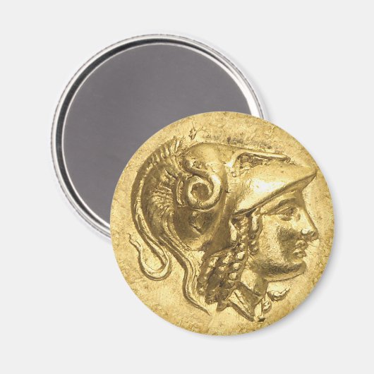 Ancient Athena Coin Magnet (Vorderseite/Rückseite)