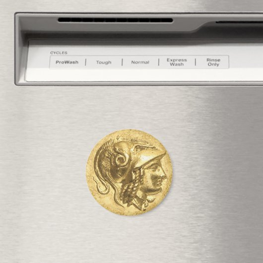 Ancient Athena Coin Magnet (In Situ (Geschirrspüler))