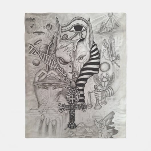 Ancient Außerirdischen , Anubis Fleecedecke (Vorderseite)