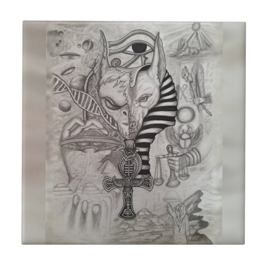 Ancient Außerirdischen , Anubis Fliese (Vorderseite)