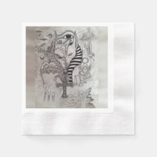 Ancient Außerirdischen , Anubis Serviette