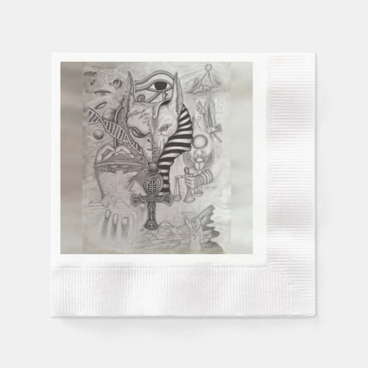 Ancient Außerirdischen , Anubis Serviette (Vorderseite)