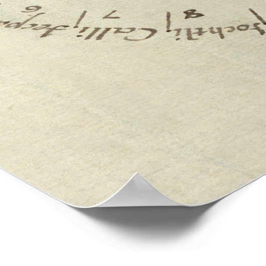 Ancient Aztec Sun Calendar Mexiko Zeichnend Poster (Ecke)