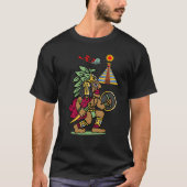 Ancient Aztec Warrior Dln8 Außerirdischen bei Teno T-Shirt (Vorderseite)