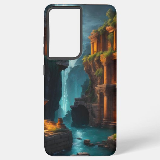 Ancient Bath House - Mystic Pools Samsung Galaxy Hülle (Rückseite)