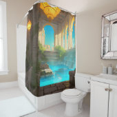 Ancient Bath House - Wellness-Center Dreams Duschvorhang (Beispiel)