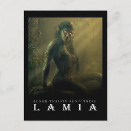 Ancient Beast & Creatures: LAMIA Postcard Postkarte
