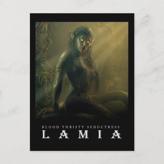 Ancient Beast & Creatures: LAMIA Postcard Postkarte (Vorderseite)