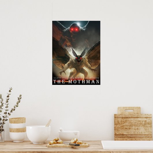 ANCIENT BEAST & CREATURES: The Mothman Poster (Küche)