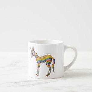 Ancient Bestiary Rainbow Unicorn Espressotasse