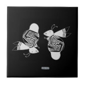 Ancient bies ink painting fliese (Vorderseite)