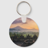 Ancient Borobudur Temple Java Indonesia Keychain Schlüsselanhänger (Vorderseite)