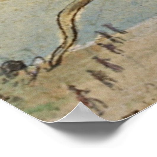 Ancient Botanical Art Coastal Bindung Poster (Ecke)