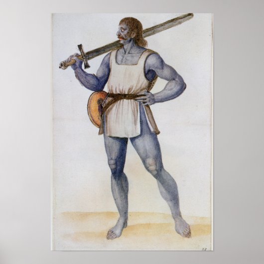 Ancient British Man Poster (Vorne)