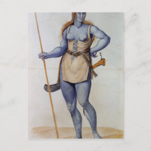 Ancient British Woman Postkarte