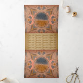 Ancient brochure dreifach gefaltete karte (Innenseite)