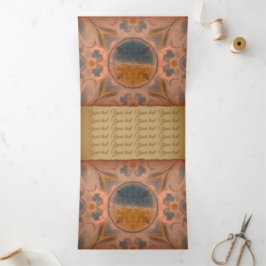 Ancient brochure dreifach gefaltete karte (Innenseite)