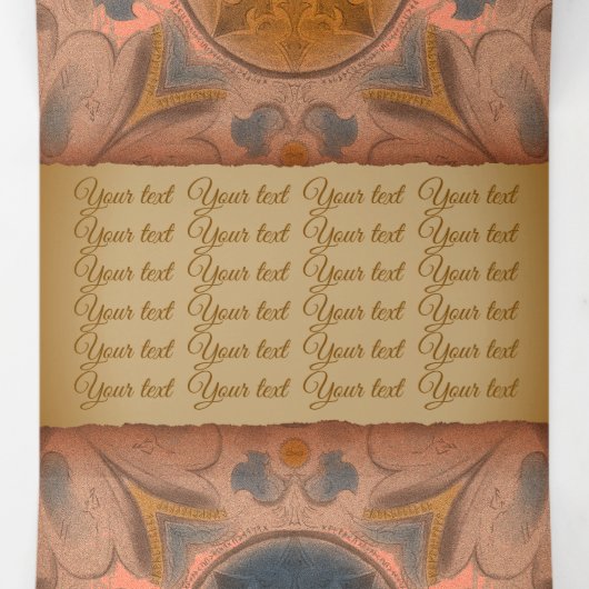 Ancient brochure dreifach gefaltete karte (Innenseite Mitte)