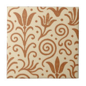 Ancient  Bronze Age Aegean Minoan Inspired Pattern Fliese (Vorderseite)