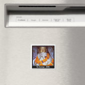 Ancient Buddha, Swayambunath, Kathmandu - Nepal Magnet (In Situ (Geschirrspüler))