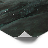 Ancient Cathedral Stairway Mist Light Poster (Ecke)