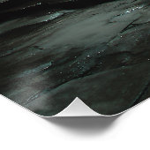 Ancient Cathedral Stairway Mist Light Poster (Ecke)