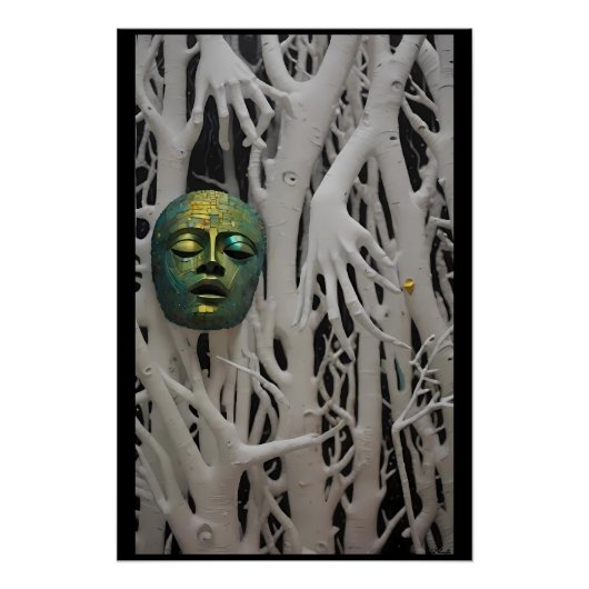 Ancient Celebrity Death Mask Poster (Vorderseite)