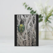 Ancient Celebrity Death Mask Postkarte (Stehend Vorderseite)