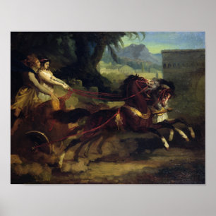 Ancient Chariot Race Poster