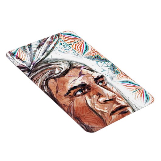 Ancient chieftan und Fraktal Muster Magnet (Rechte Seite)