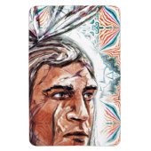 Ancient chieftan und Fraktal Muster Magnet (Vertikal)