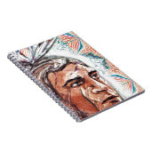 Ancient chieftan und Fraktal Muster Notizblock (Rechte Seite)