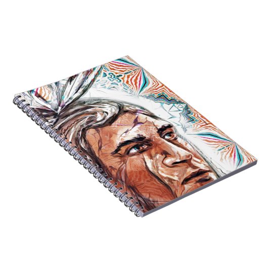 Ancient chieftan und Fraktal Muster Notizblock (Rechte Seite)