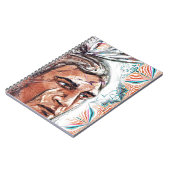 Ancient chieftan und Fraktal Muster Notizblock (Linke Seite)