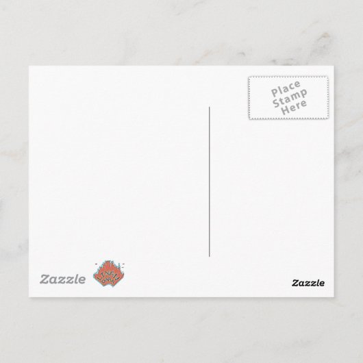 Ancient chieftan und Fraktal Muster Postkarte (Rückseite)