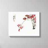 Ancient China Painting-Qi Baishi-Red Wintersweet Leinwanddruck (Vorderseite)