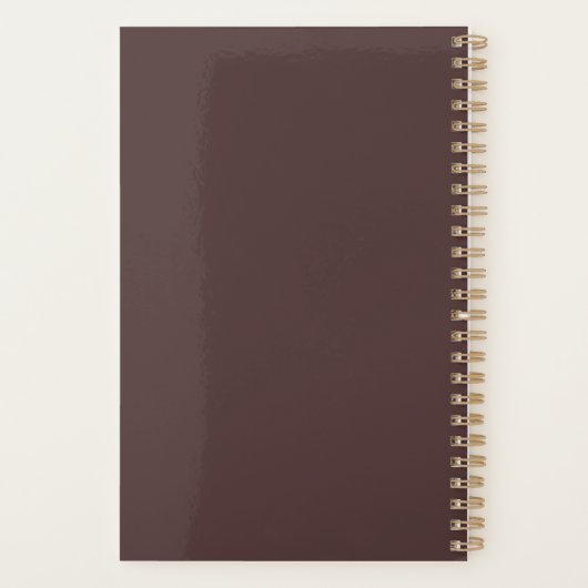 Ancient Chinese Scene Paper Cut Brown Planner Planer (Rückseite)