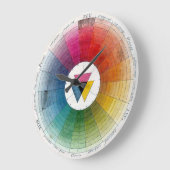 Ancient Color Wheel Timepiece Große Wanduhr (Winkel)