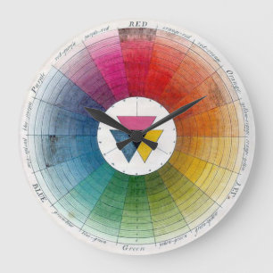Ancient Color Wheel Timepiece Große Wanduhr