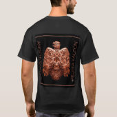 Ancient Copper Peoria Falke restauriert T-Shirt (Rückseite)