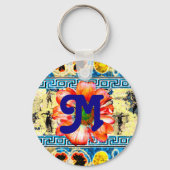 Ancient Dancewith daisy and monogram Schlüsselanhänger (Vorderseite)