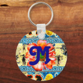 Ancient Dancewith daisy and monogram Schlüsselanhänger (Vorderseite)