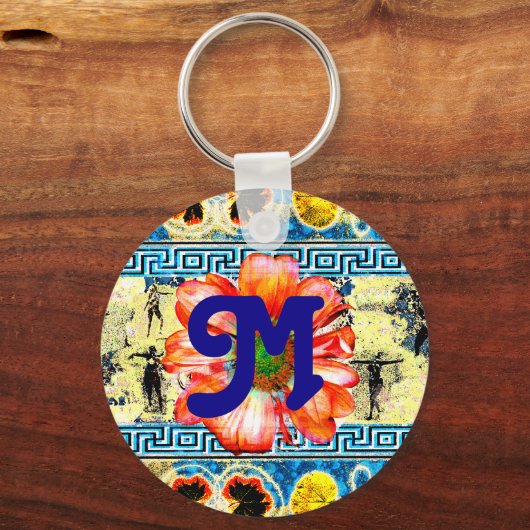 Ancient Dancewith daisy and monogram Schlüsselanhänger (Vorderseite)