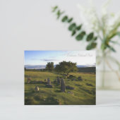 Ancient Dartmoor Settlement Postcard Postkarte (Stehend Vorderseite)