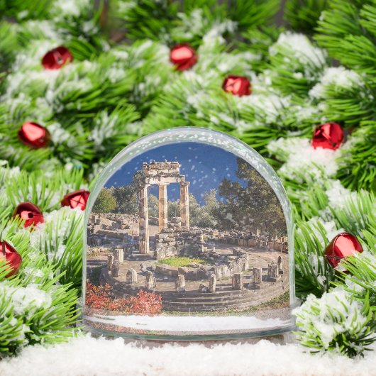 Ancient Delphi Greece Snow Globe – Omphalos Schneekugeln (Weihnachten)