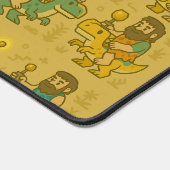 Ancient Dinosaur Rider with Glowing Staff Art Schreibtischunterlage (Ecke)